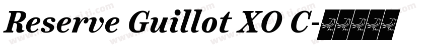 Reserve Guillot XO C字体转换